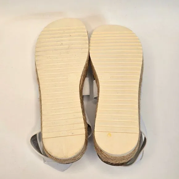 Madden Girl Carly Platform Espadrille Sandals 7M White Original Box Y2K Style - Picture 8 of 10